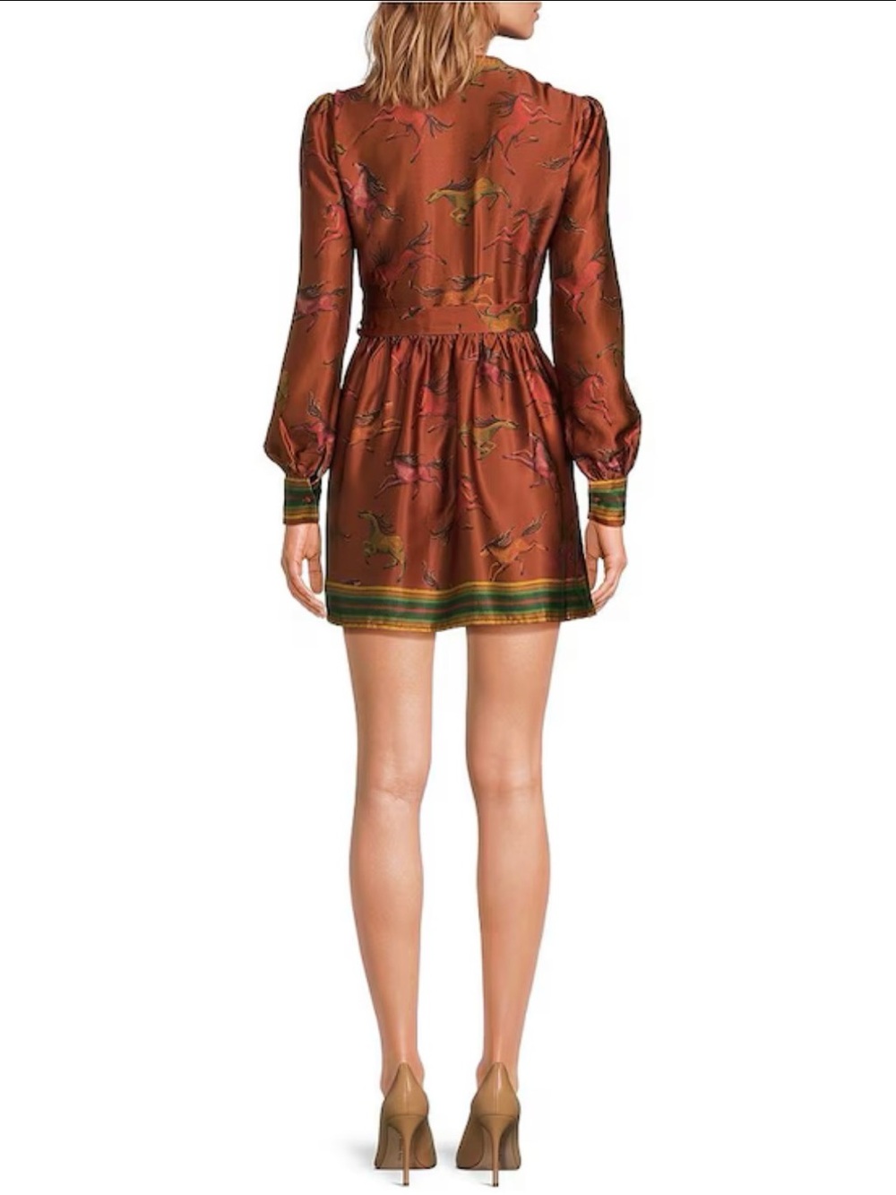 Chelsea & Violet Vanessa Equestrian printed V-neckline wrap dress - Picture 2 of 3